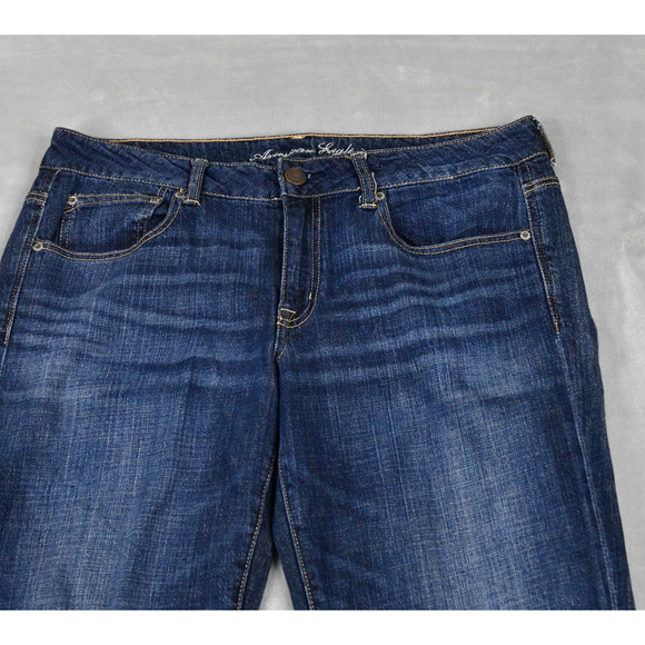 American Eagle Jeans Womens 12 Boyfit (34x26) Blue Denim - Picture 5 of 11